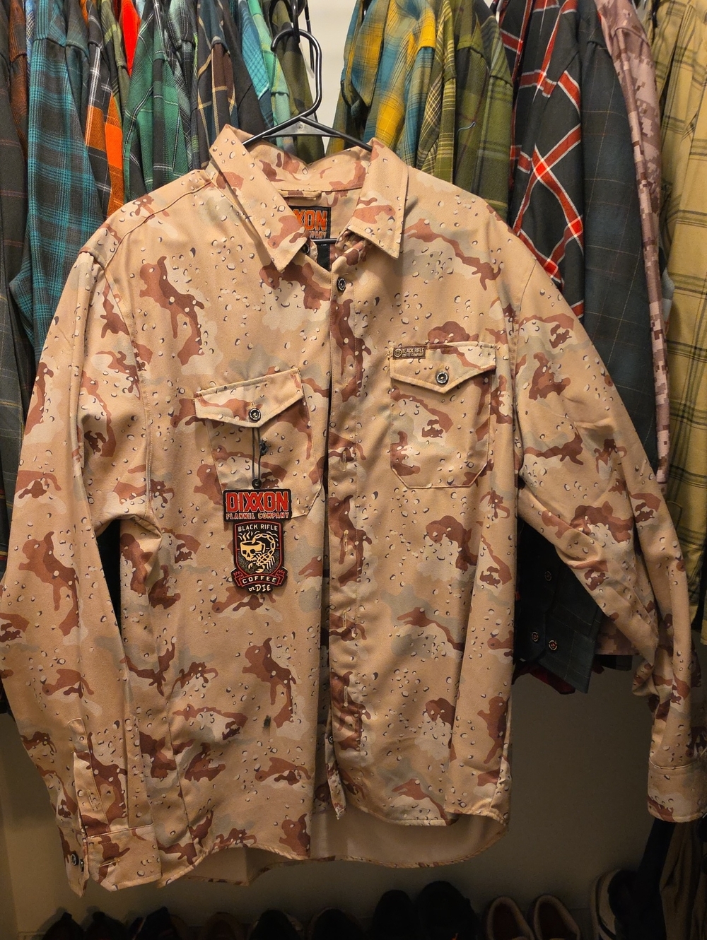 DIXXON BRCC or Die Men's Desert Camo Field Jacket in Tan and Brown